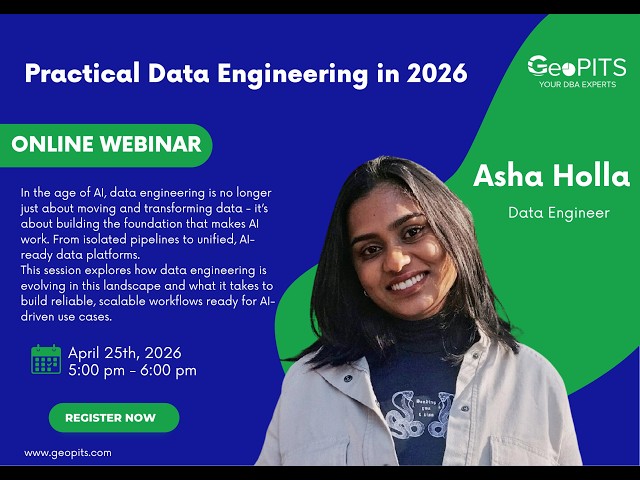Practical Data Engineering in 2026 | GeoPITS Webinar