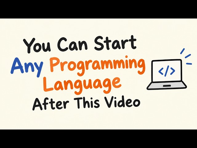 You can start any programming language after this video