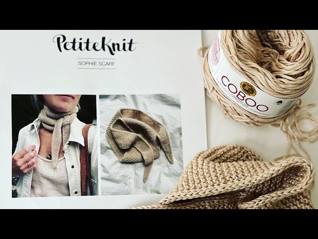 Starting ✨Sophie Scarf by Petite Knit (icord edging)