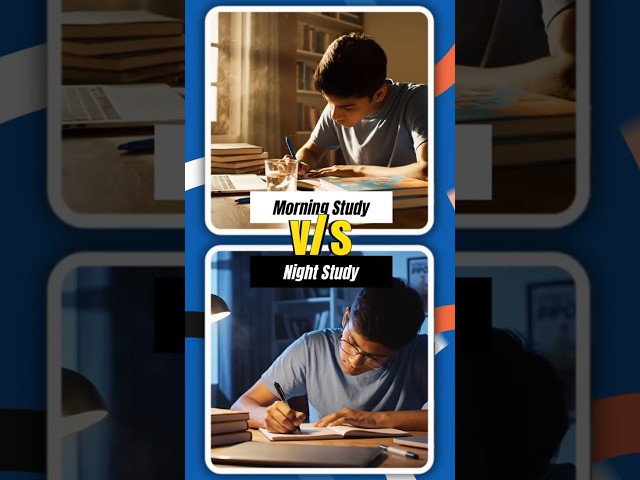 Night Study v/s Morning Study | #shorts #viralshorts