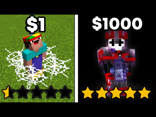 $1 Vs $1000 Minecraft Coach