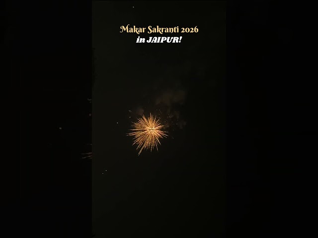 Makar Sakranti in Jaipur Fireworks 🎆 #shorts