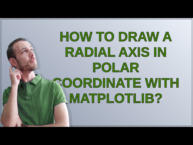 How to draw a radial axis in polar coordinate with matplotlib?