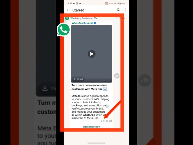 How to Star & Find Messages in WhatsApp! ⭐ | Whatsapp Star Messages 💬 #whatsapp #star #message