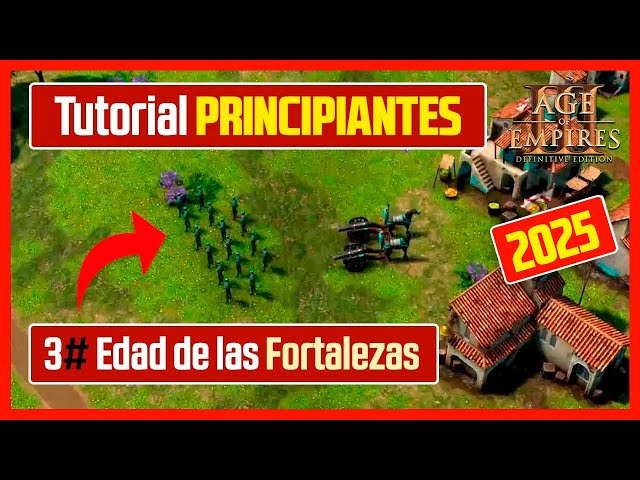 ✅ TUTORIAL principiantes AGE OF EMPIRES 3 | Ep.3 Qué hacer en Edad de las Fortalezas | AÑO 2023