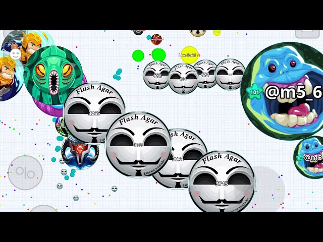 Duo Takeover In Laggy Server + Solo clips | Agario Mobile