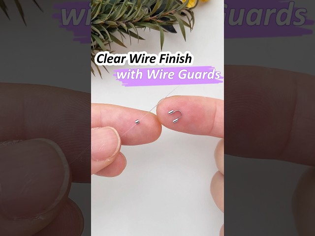How to Finish Your Clear Wire Necklace? I Use Wire Guards💕