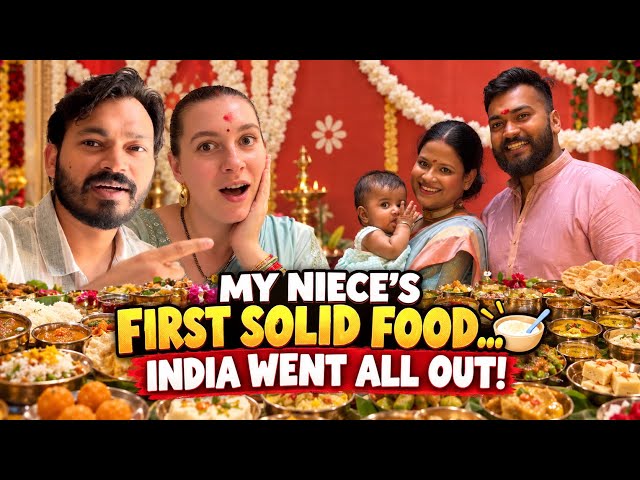 My Niece Tried Solid Food for the FIRST TIME 🇮🇳
