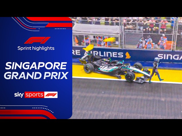 NINE drivers out of the race! 🤯 | Singapore Grand Prix Sprint Highlights