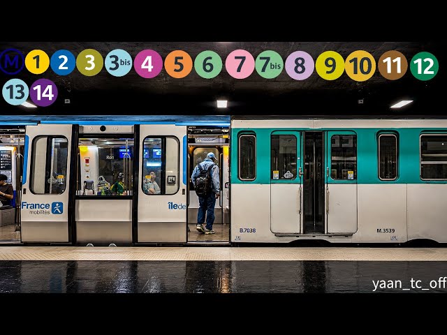 🇫🇷 Métro de Paris : Les fermetures de portes des 16 lignes | 2026