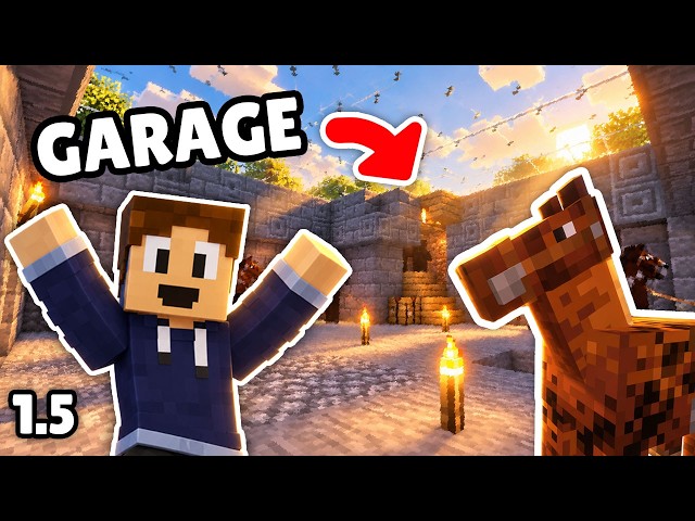 We Built A HORSE GARAGE In Our Crafty World EP 1.5