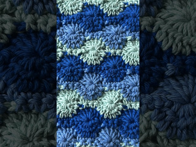 Crochet Catherine’s Wheel Stitch ✨#shorts