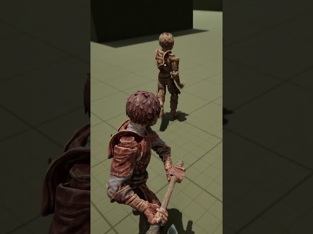 Axe Boy only acts tough as long as he can hold onto his weapon. #gameplay #indiegame #soulslike