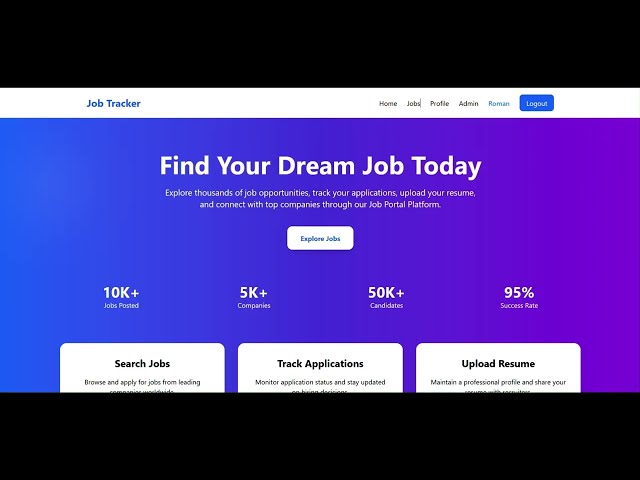 🚀 MERN Stack Job Portal Project | React JS, Node JS, MongoDB, Cloudinary | Full Stack Web App