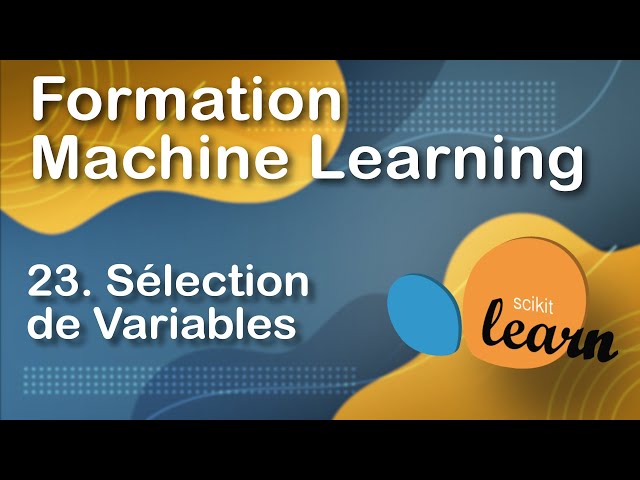 FEATURE SELECTION with SKLEARN (23/30)