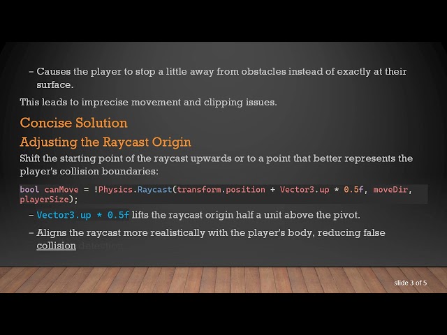 Fixing Off-Center Collision Detection with Raycast in Unity