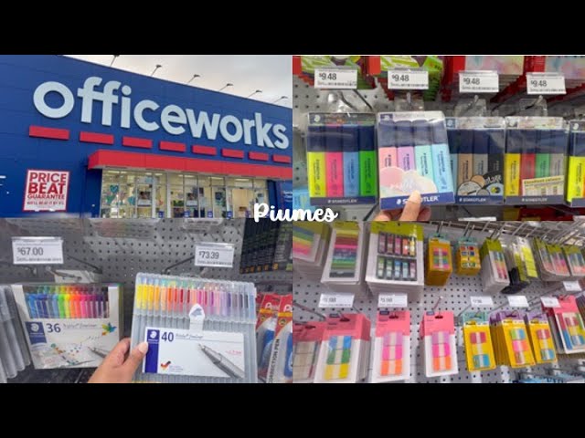 Let's go to the Officeworks📌💙 | Stationery Shopping 📚❤️| Australia 🇦🇺