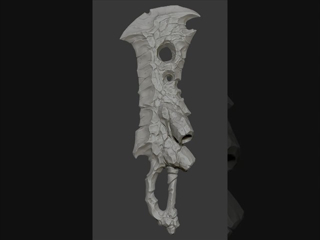 Stylized Stone Sword Sculpting in ZBrush