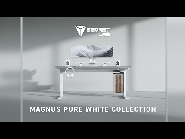 The Secretlab MAGNUS Pure White Collection