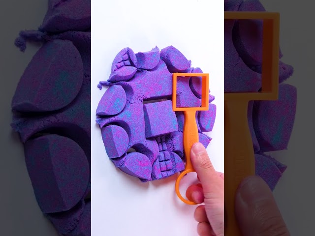 ASMR Circle Squish in Reverse! #KineticSand #Shorts