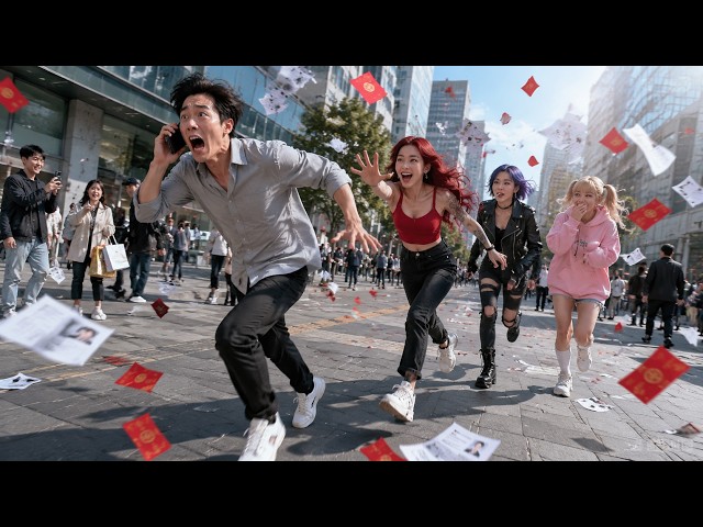 【FULL】Parents Forced Me to Marry, So I Hired a Fake Girlfriend—She Brought 3 Crazy Girls!#drama