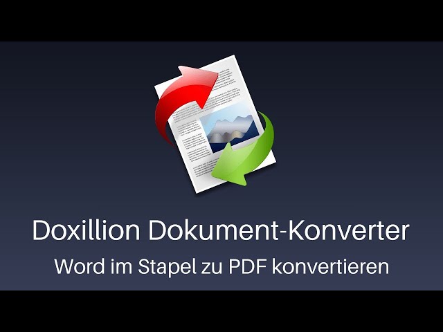 Mehrere Word-Dokumente schnell und einfach mit Doxillion in PDF umwandeln
