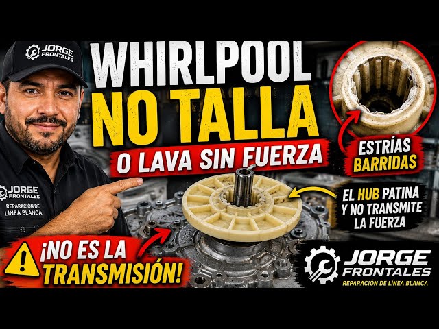 Lavadora Whirlpool NO TALLA o Lava Sin Fuerza | Esta Pieza Puede Ser la Falla