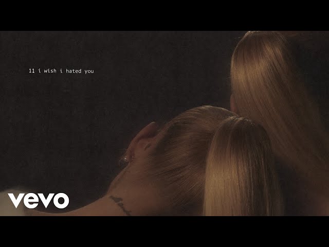 Ariana Grande - i wish i hated you (lyric visualizer)