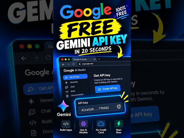 Google is giving free API. (Don't miss it) #shorts #api #gemini