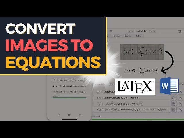 Convert Images to Equations in LaTeX and Word