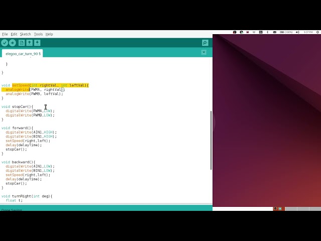 Arduino turn 90 video 3