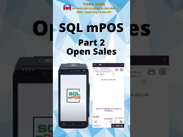 SQL mPOS (Part 2 Open Sales)