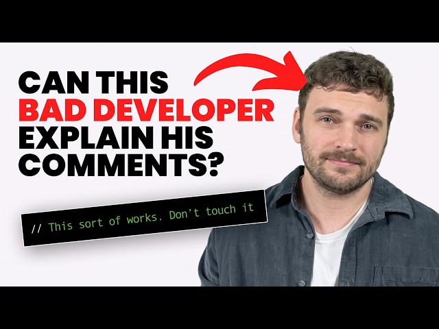 Terrible Developer Tries Explaining His WORST Code Comments