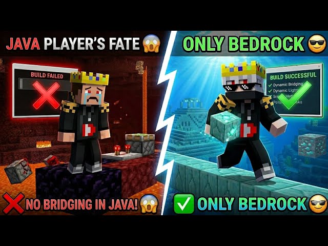Bedrock vs Java: Top 3 Hacks Java Players Can’t Do ❌
