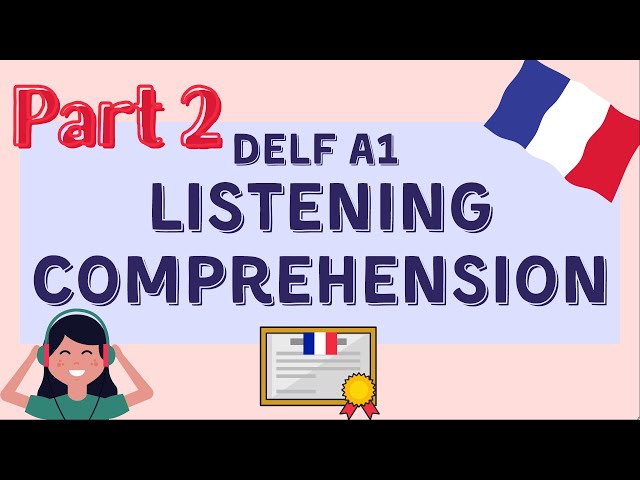 Practice DELF A1 Listening Comprehension - PART 2 | DELF A1 Compréhension Orale