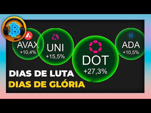 Polkadot ($DOT) +36%!  Por isso falo: tenha boas criptomoedas na carteira.