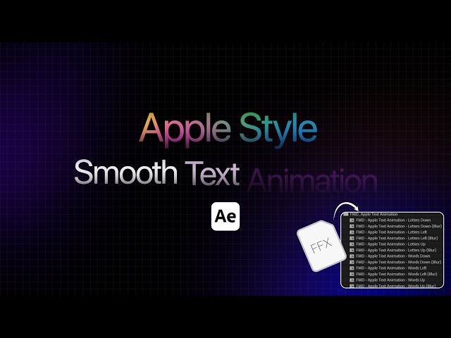 Smooth Text Animation - Apple-Style - After Effects Tutorial
