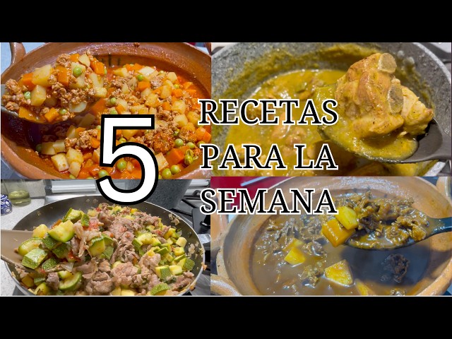 ✅ 5 MENÚ SEMANAL FACIL Y ECONÓMICO