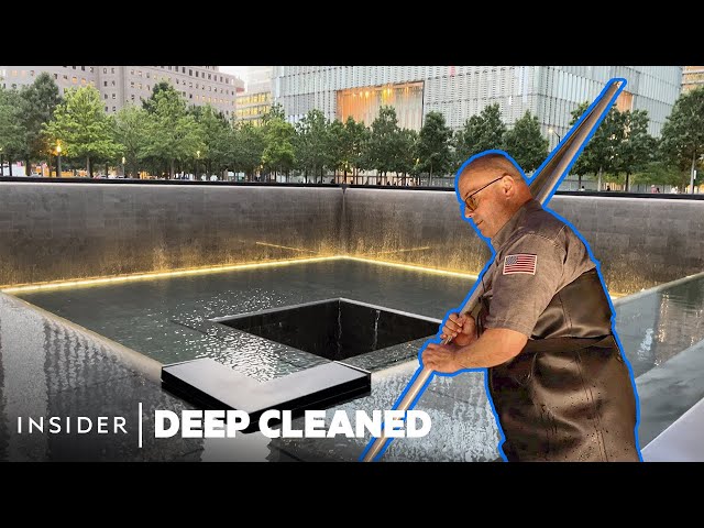 How the 9/11 Memorial Reflecting Pools Are Deep Cleaned | Deep Cleaned | Insider