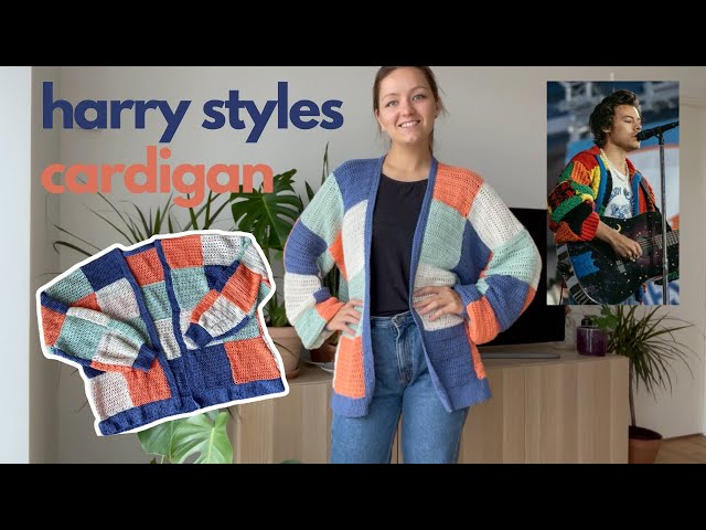 DIY HARRY STYLES CARDIGAN | Crochet Patchwork Sweater Inspired by JW Anderson (Full Guide)