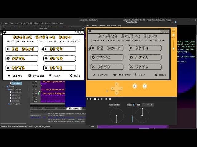 Playdate / PC multiplatform game engine in C 🎮 Menus, states, and Pickin' Sticks