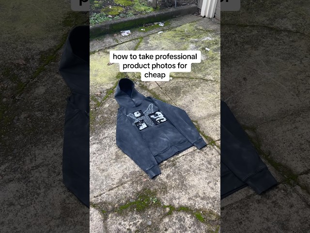 how to take professional product photos for your clothing brand cheap! #clothingbrand #streetwear