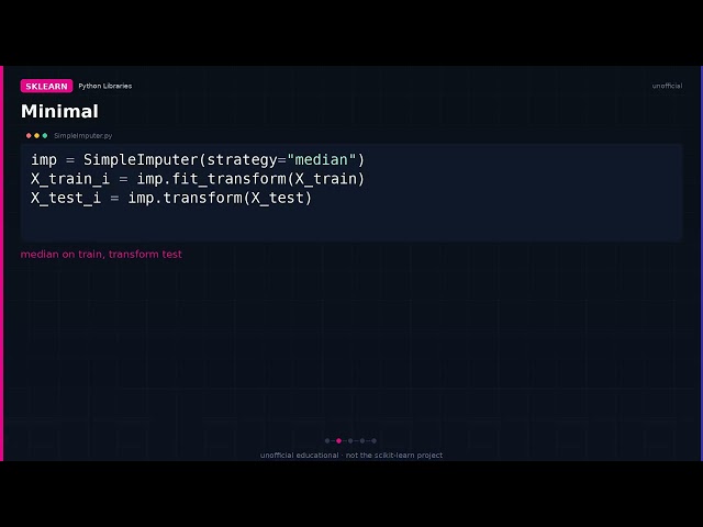 sklearn SimpleImputer: fill missing without inventing a story