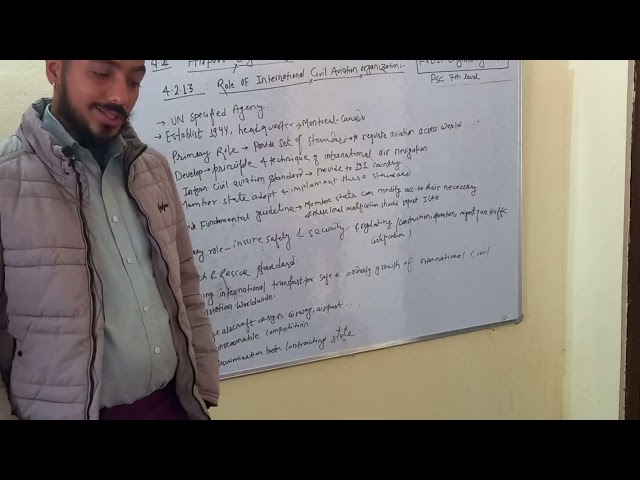 Airport engineering -4.2.1.3 Role of ICAO