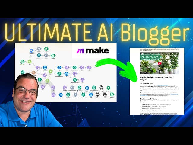 Build the ULTIMATE AI Blogger with Make.com (Step-by-Step Tutorial)