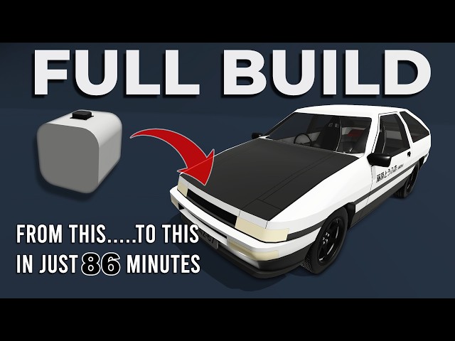 In 86 Minutes You Can Model AND DRIVE This Car... (SimplePlanes 2 Full Car Tutorial)