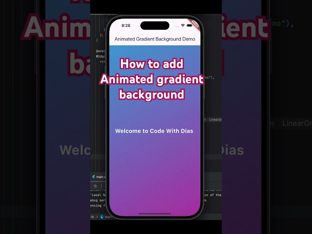 Build a Colorful Animated Gradient in Flutter! #shorts #animation #flutter #gradient