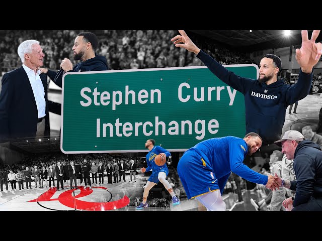 Stephen Curry Returns to Davidson, Unveiling of the "Stephen Curry Interchange" on I-77's Exit 30