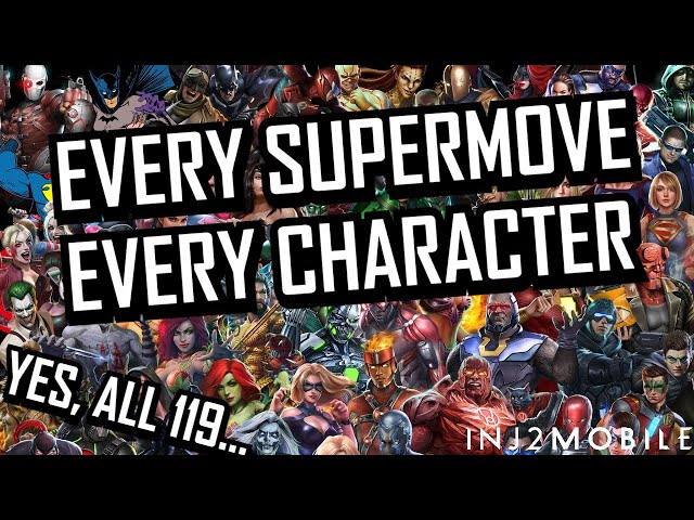 Every Supermove in Injustice 2 Mobile - All Characters & Skins (2025)