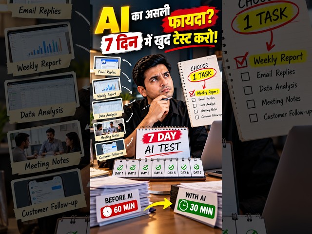 AI Se 60 Minute Ka Kaam 30 Minute Mein? Pehle Ye Test Karo!